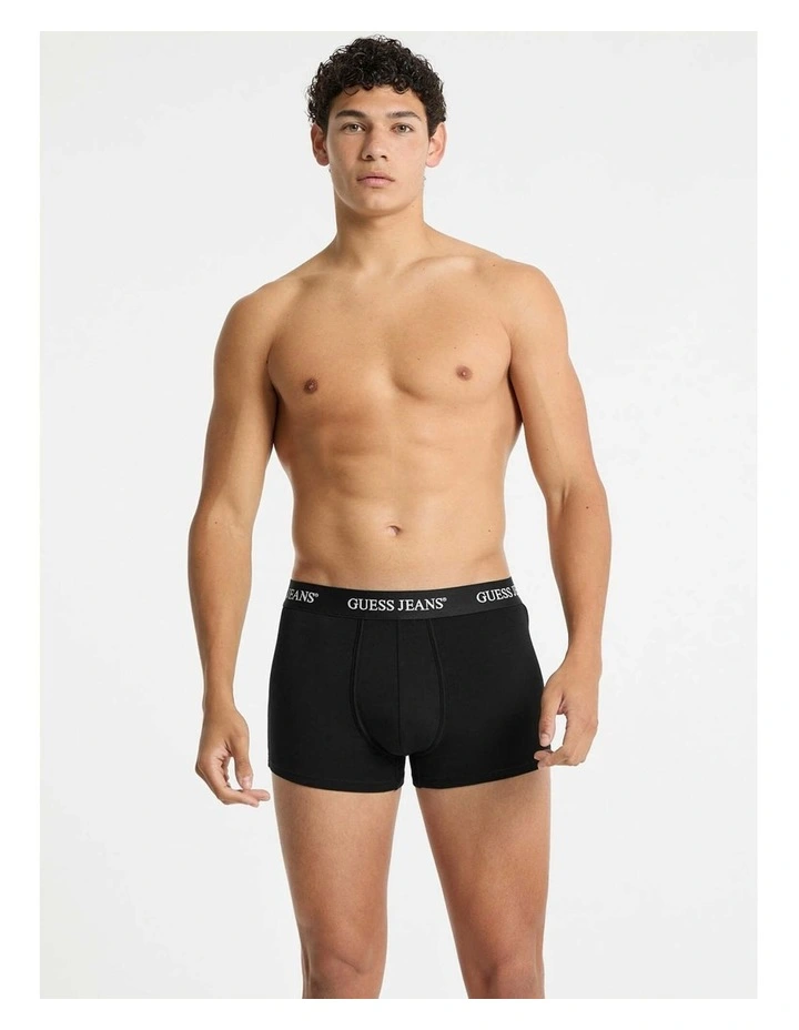 Jean Trunks 2 Pack in Black/Grey image 2