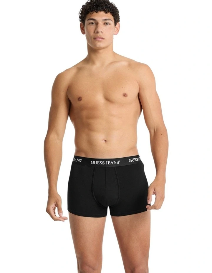 Jean Trunks 2 Pack in Black/Grey image 7