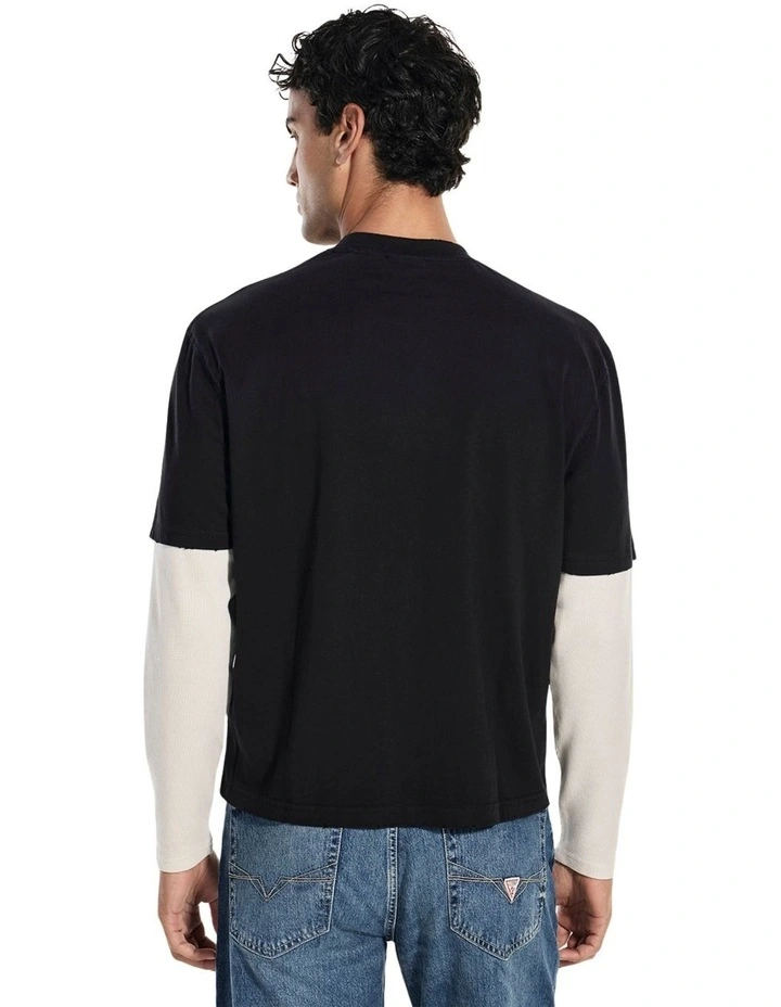 Originals Double Layered T-shirt in Black image 2