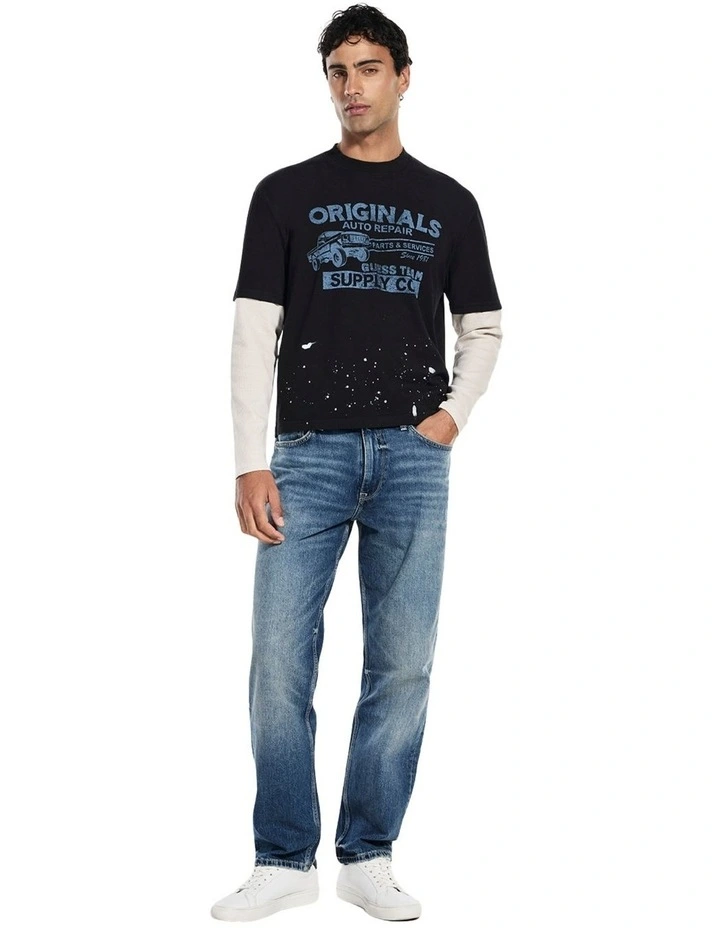 Originals Double Layered T-shirt in Black image 4