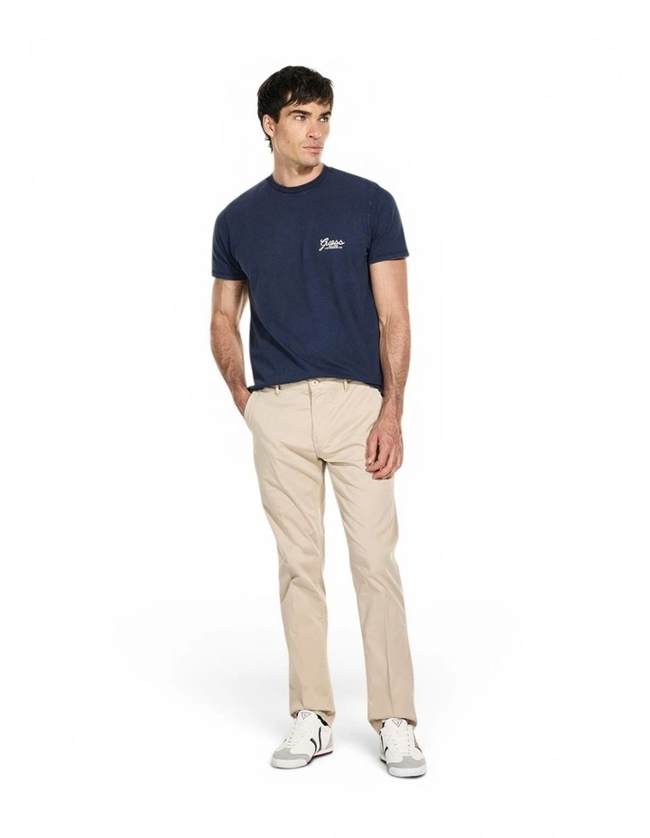 Mid Rise Angels Chino Pants in Beige image 2