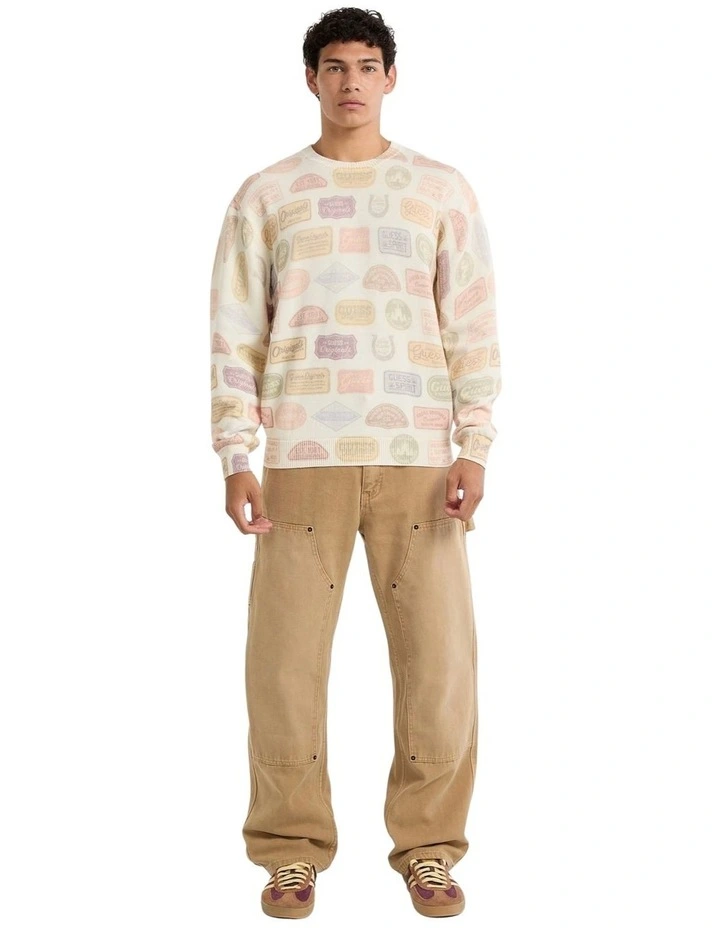 Originals Graphic Sweater in Beige image 3
