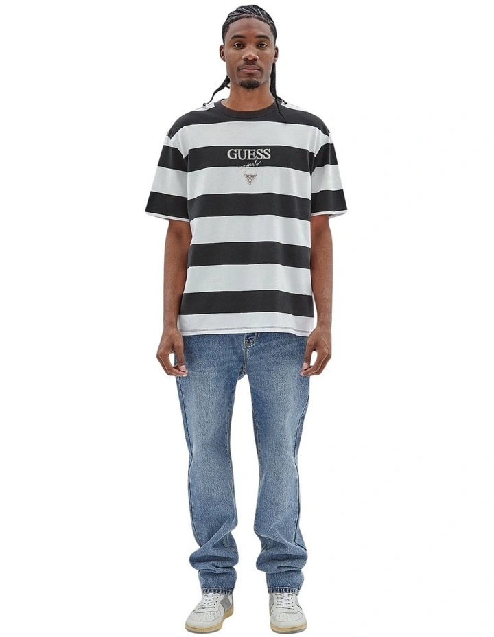 Originals Rugby Stripe Tee in Multi image 3