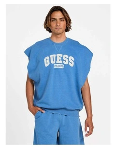Allium Sleeveless Sweatshirt in Blue