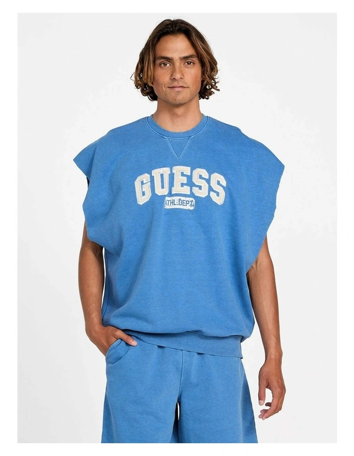 Allium Sleeveless Sweatshirt in Blue image 1