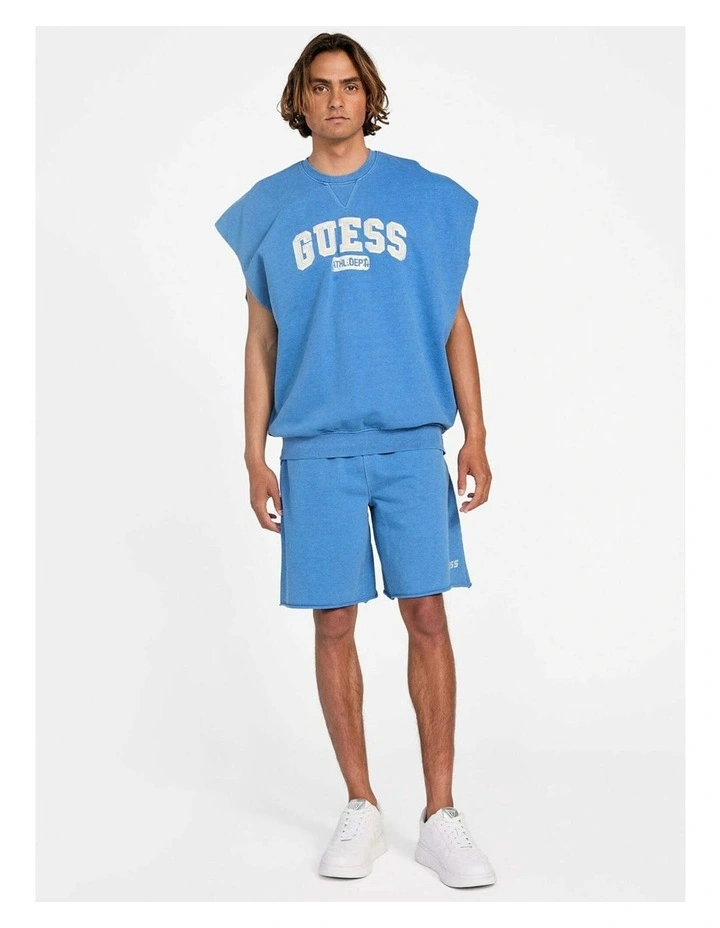 Allium Sleeveless Sweatshirt in Blue image 2