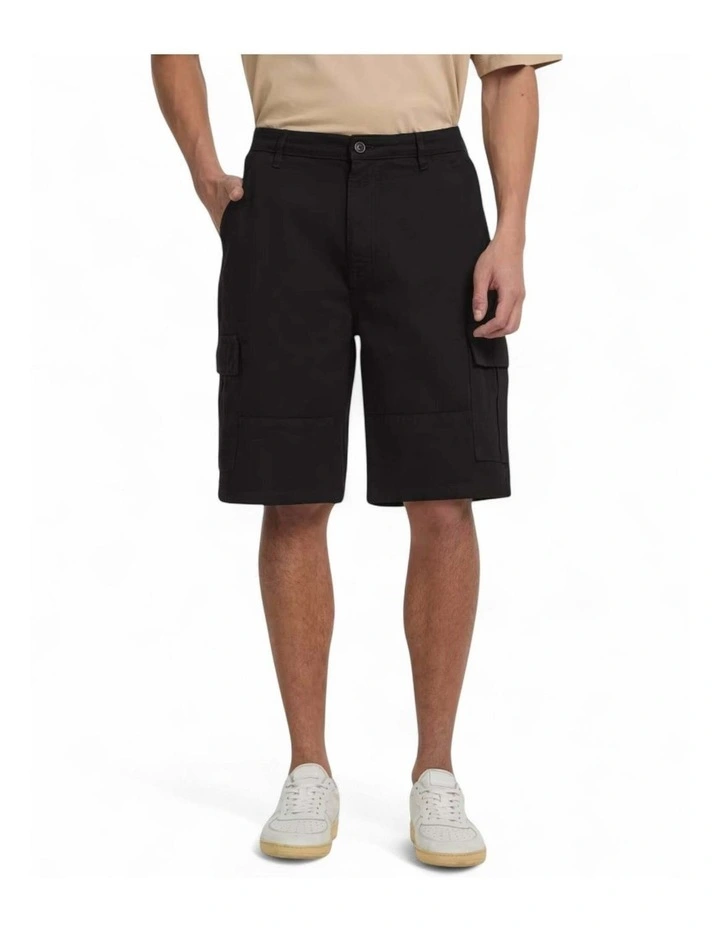 Guess Jeans Cargo Chino Shorts in Black image 1