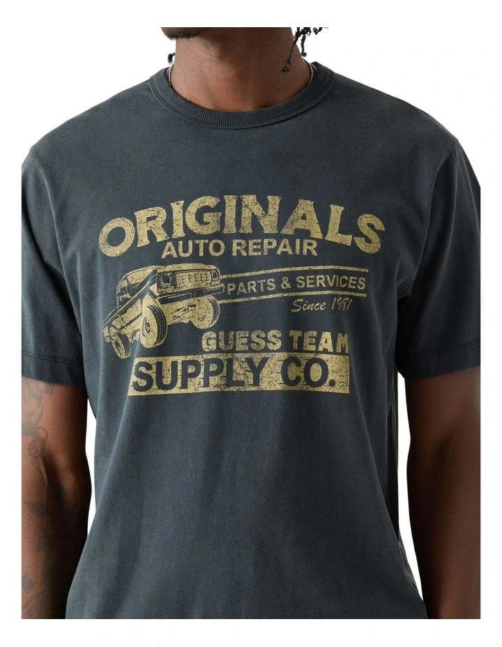 Originals Auto Repair Muscle T-shirt in Black image 3