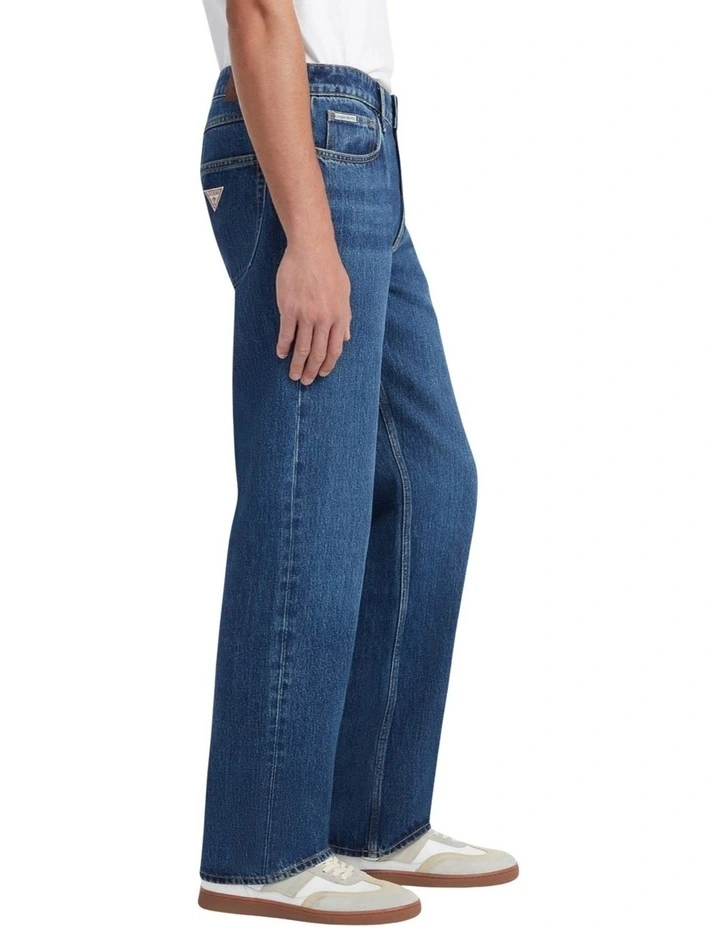 Mid-Rise Relaxed Fit Jeans G18 in Blue image 3