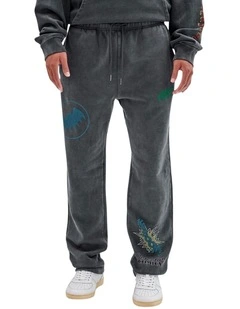 Batman Signal Trackpants in Black