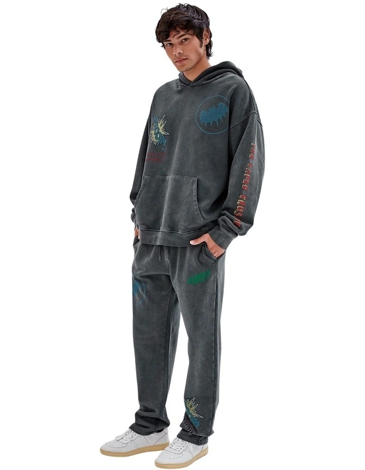 Batman Signal Trackpants in Black image 3