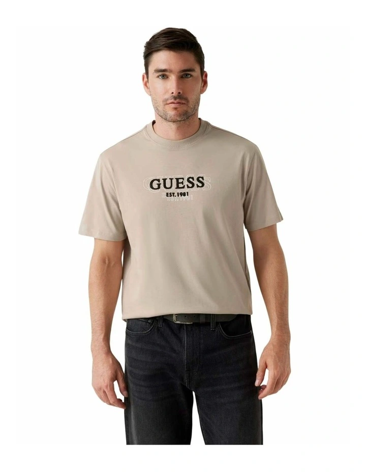 Lettering T-shirt in Beige Logo image 1