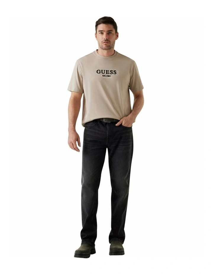 Lettering T-shirt in Beige Logo image 2