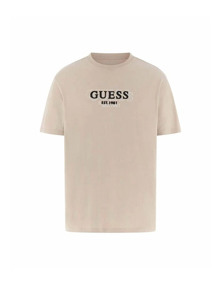 Lettering T-shirt in Beige Logo image 5