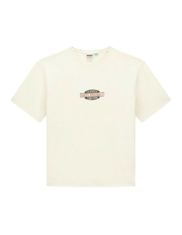 Service Station T-shirt in Beige image 6