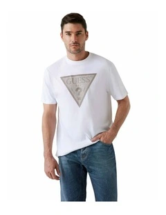 Triangle Logo T-shirt in White