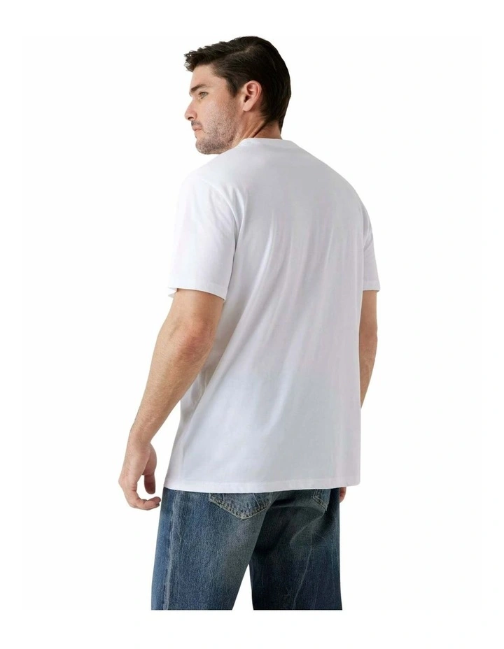Triangle Logo T-shirt in White image 4