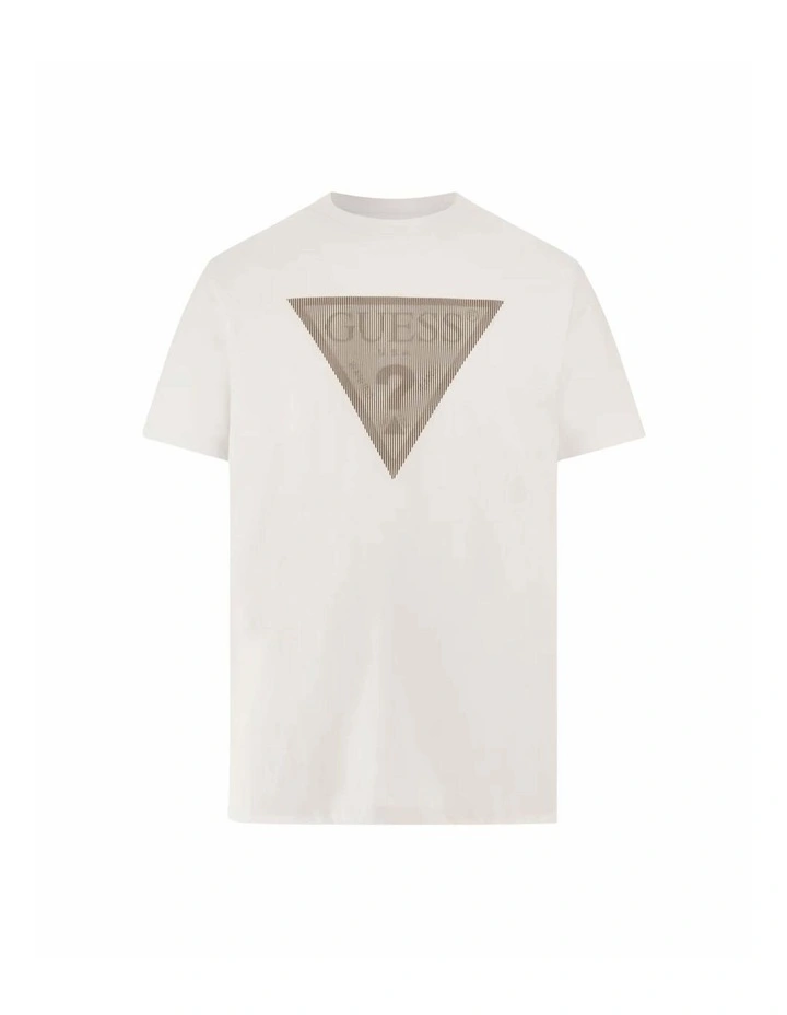 Triangle Logo T-shirt in White image 5