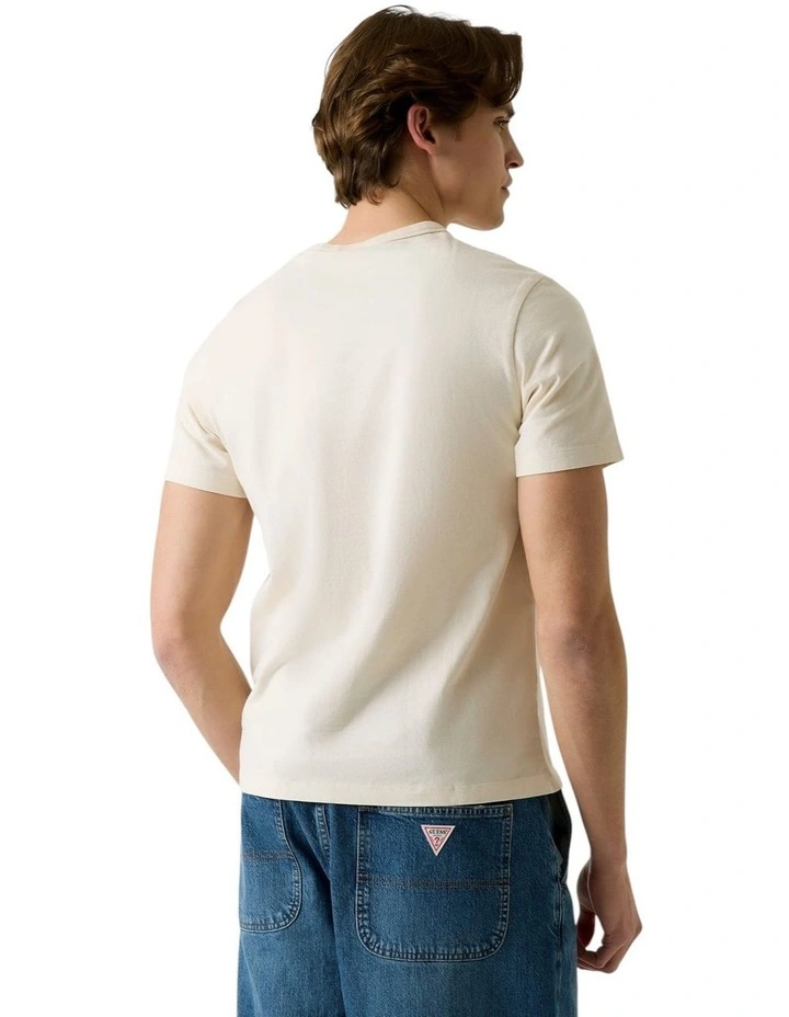 Auto Repair Muscle T-Shirt in Beige image 3