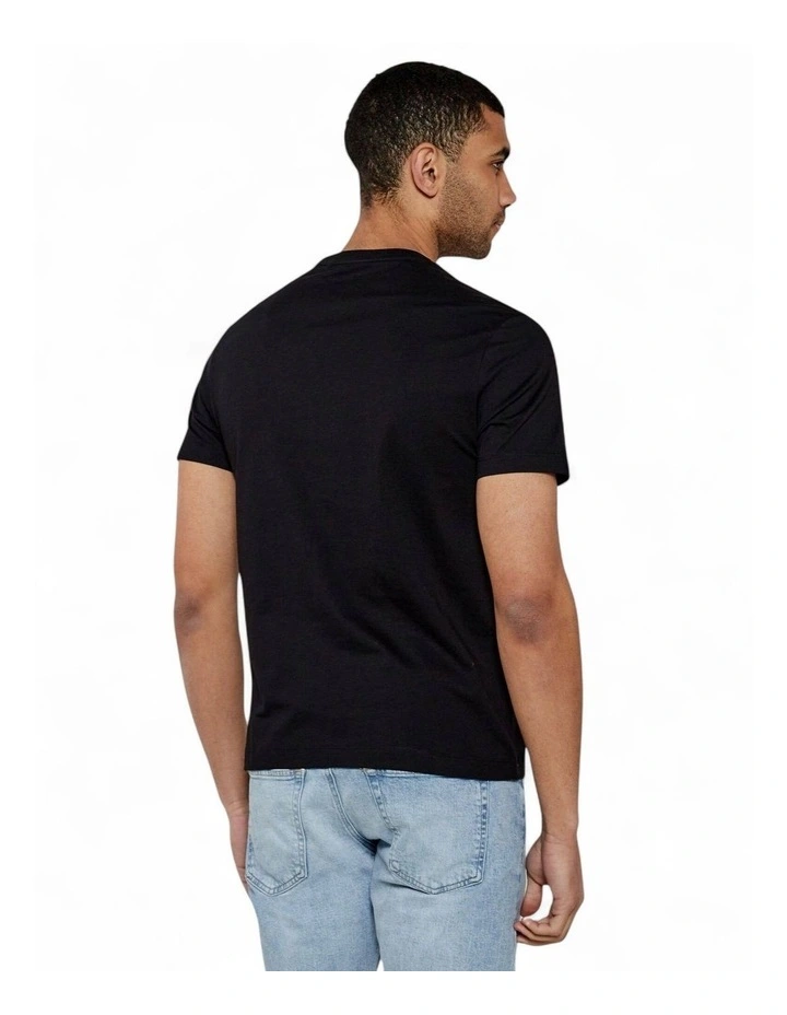 Guess Jeans Short Sleeve Crew Neck 1981 T-Shirt in Black image 2