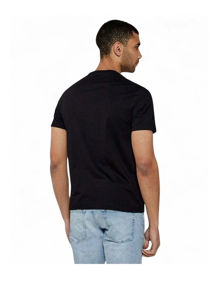Guess Jeans Short Sleeve Crew Neck 1981 T-Shirt in Black image 4