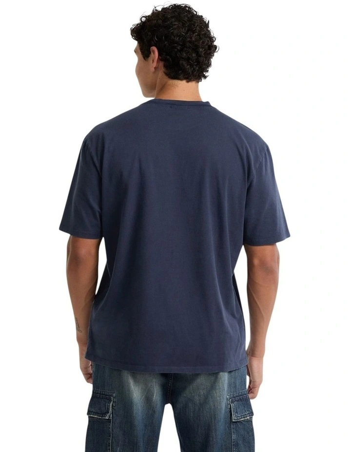Baker Logo T-Shirt in Blue image 3
