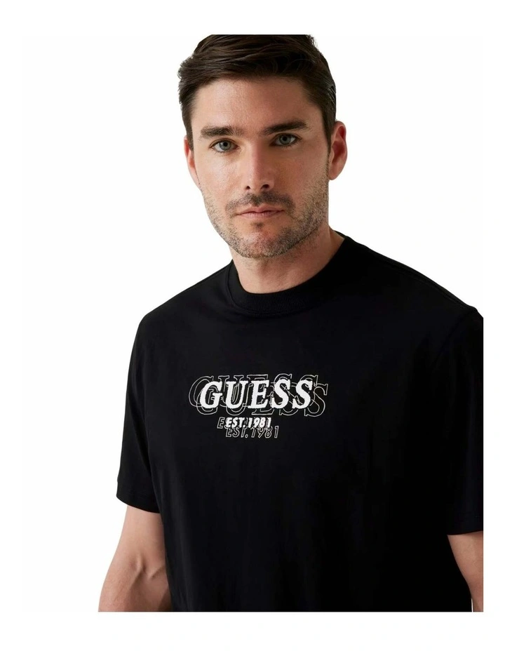 Lettering T-shirt in Black Logo image 3
