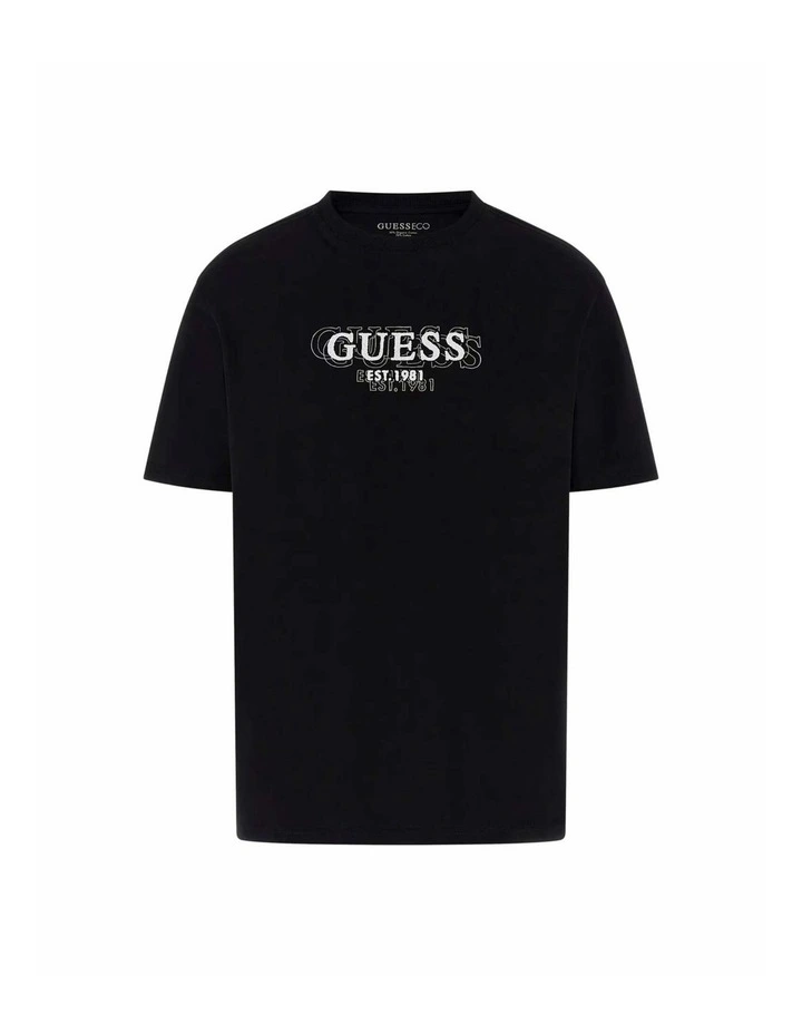 Lettering T-shirt in Black Logo image 5