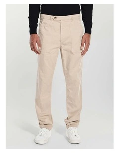 Porto Straight Pants in Beige