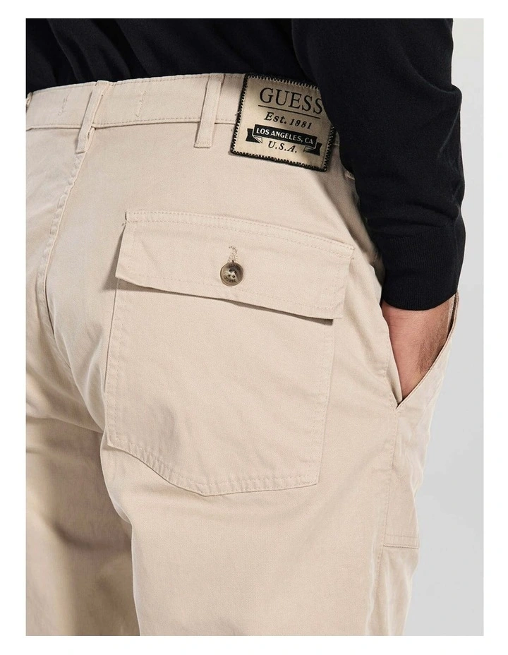 Porto Straight Pants in Beige image 5