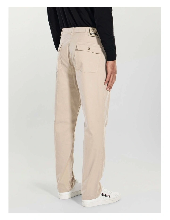 Porto Straight Pants in Beige image 6