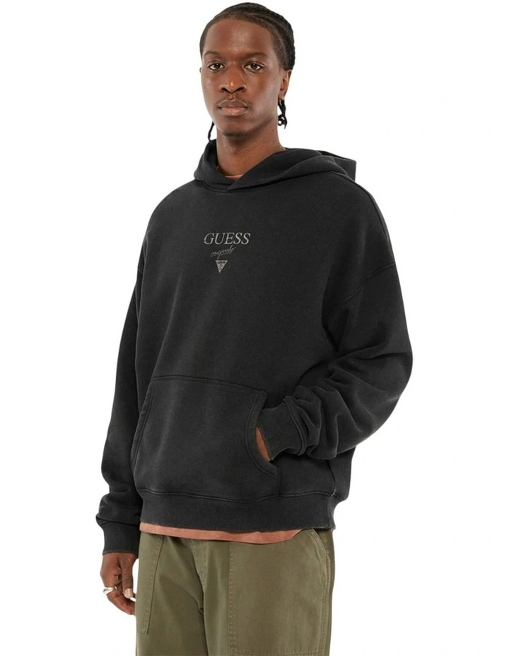 Baker Logo Hoodie in Black image 3