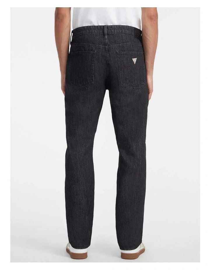 Straight Leg Jeans G16 in Black image 6