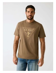 Logo T-shirt in Brown