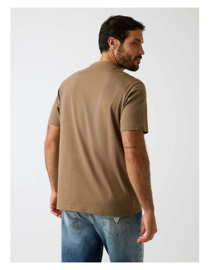 Logo T-shirt in Brown image 4