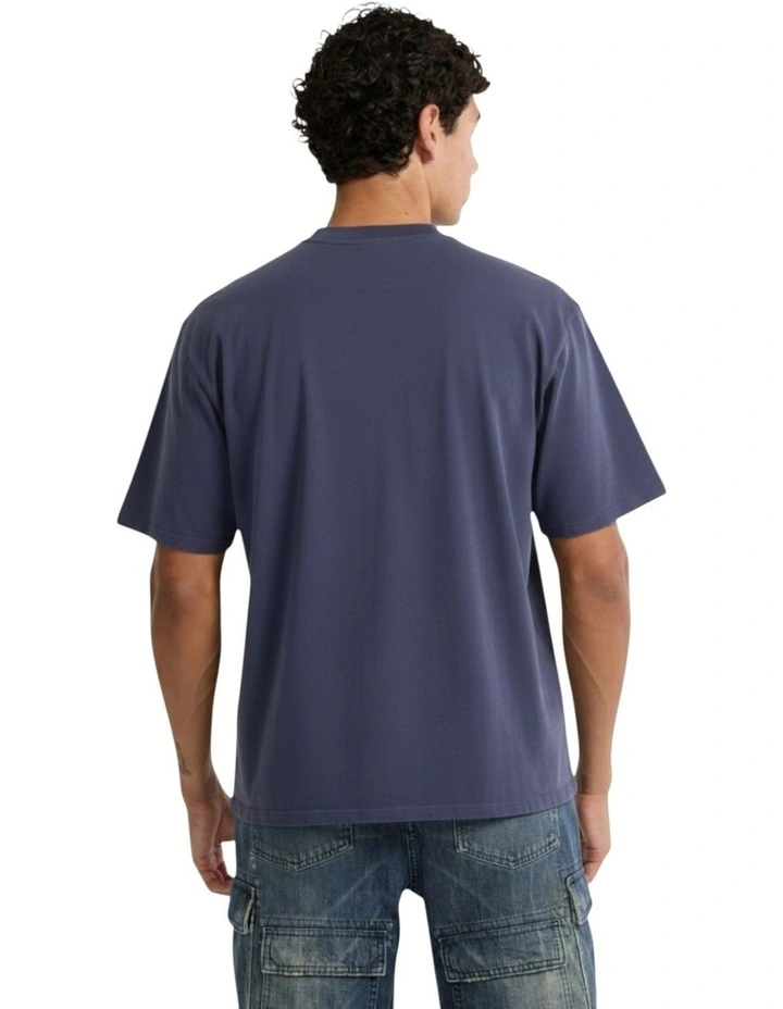 Originals Eco Applique Boxy T-Shirt in Dark Blue image 3