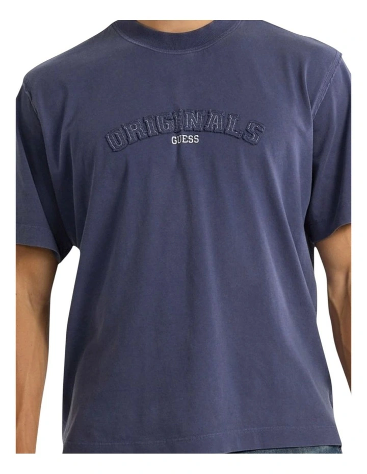Originals Eco Applique Boxy T-Shirt in Dark Blue image 4