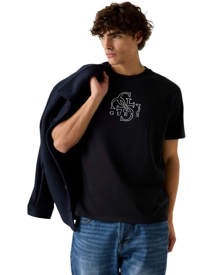 Quattro T-shirt in Black image 1