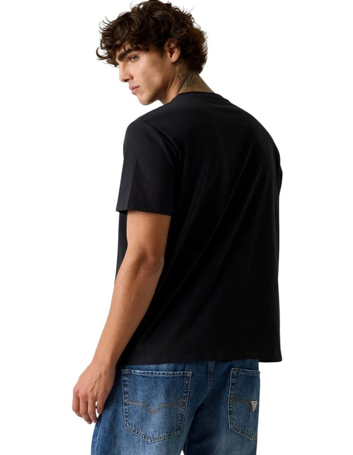 Quattro T-shirt in Black image 3