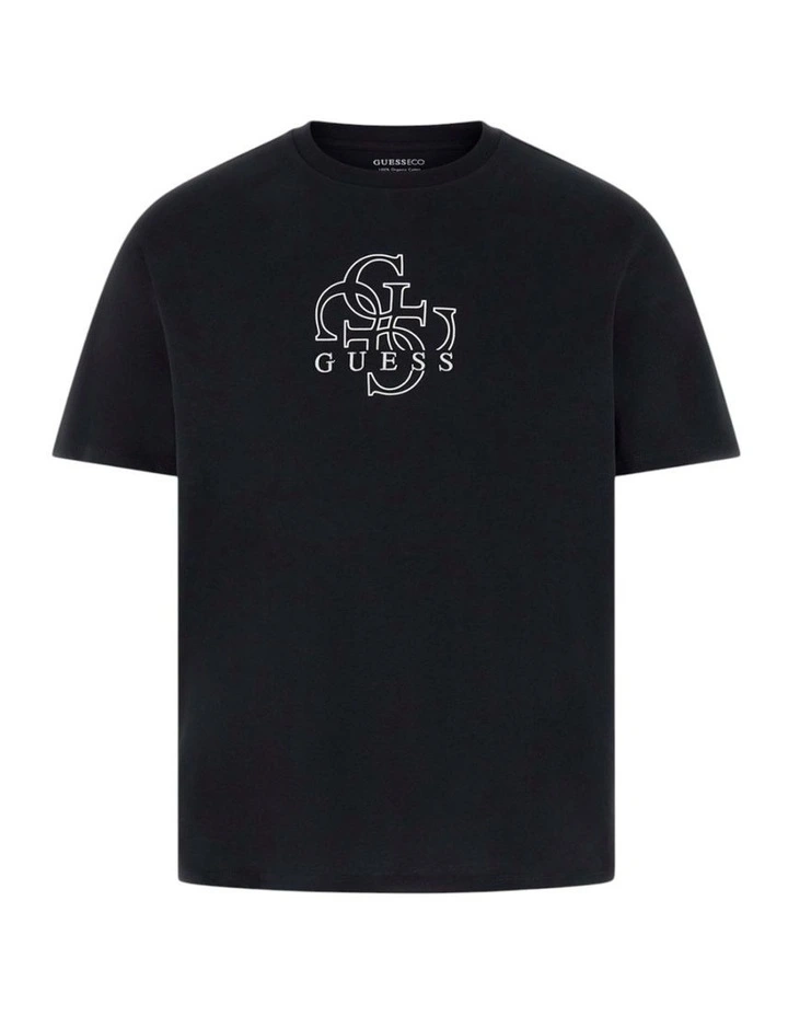 Quattro T-shirt in Black image 5