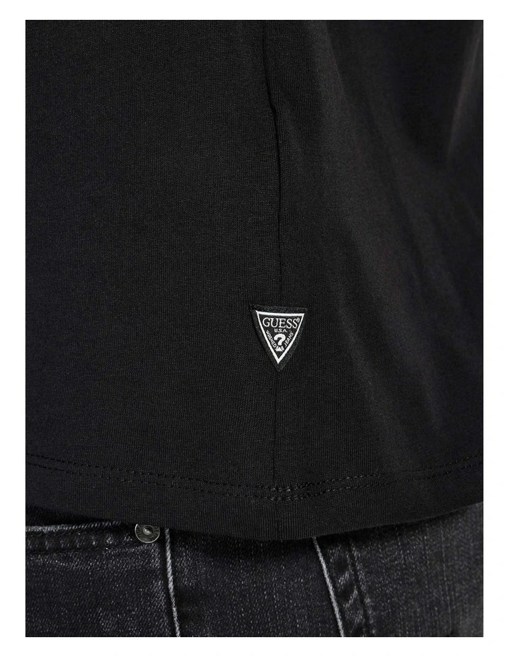 Quattro T-shirt in Black image 6