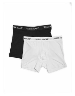 Jean Boxer Briefs Pack Of 2 in Black/White