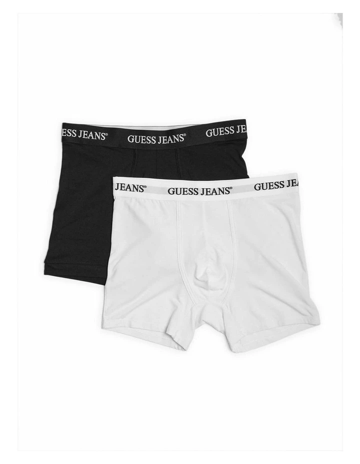 Jean Boxer Briefs Pack Of 2 in Black/White image 1