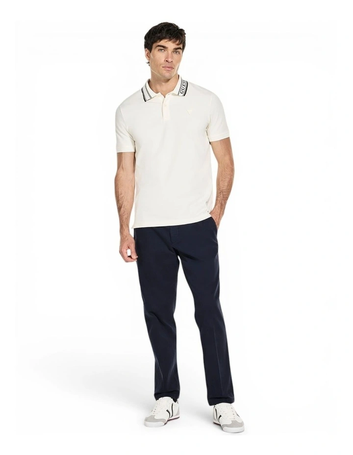 Lyle Polo Shirt in White image 2
