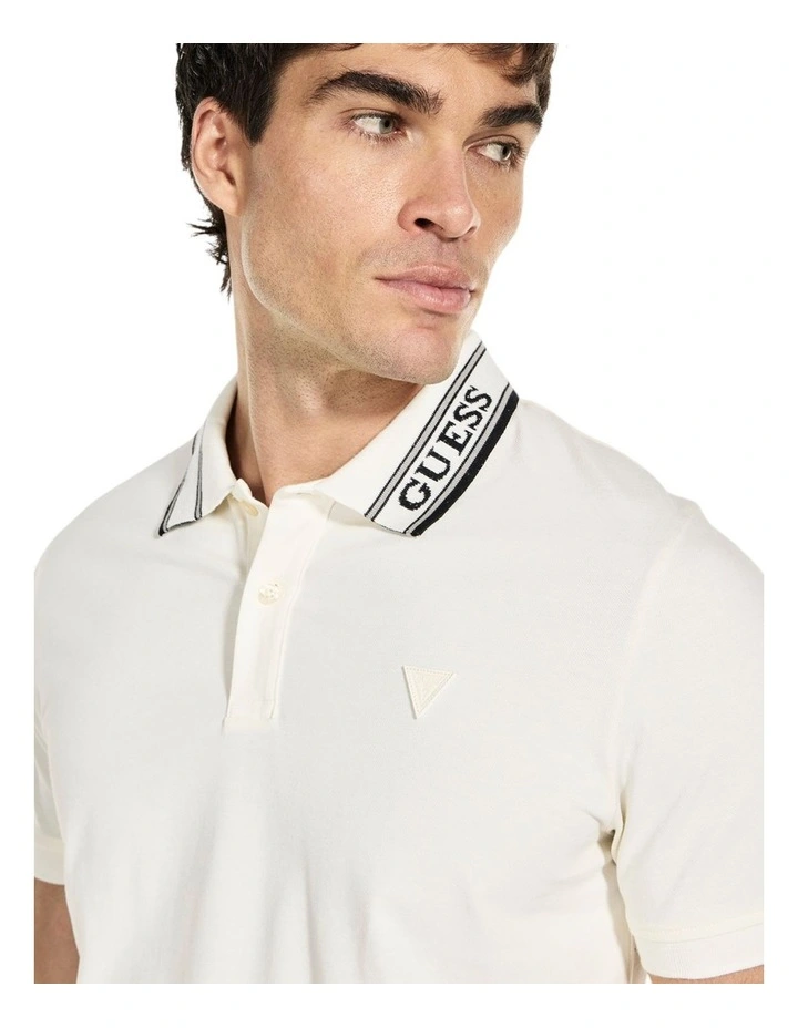Lyle Polo Shirt in White image 5