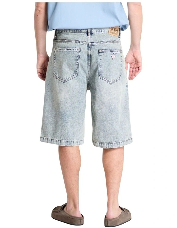 Originals Baggy Denim Short in Blue image 3