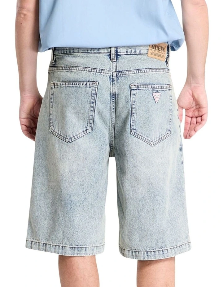 Originals Baggy Denim Short in Blue image 4