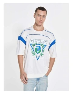 Bluflax Crew Neck T-shirt in White
