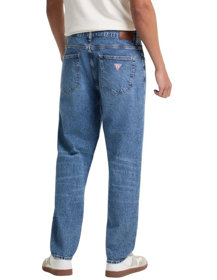 Eco Relaxed Tapered Jeans G15 in Medium Wash image 4
