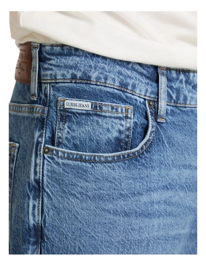 Eco Relaxed Tapered Jeans G15 in Medium Wash image 5
